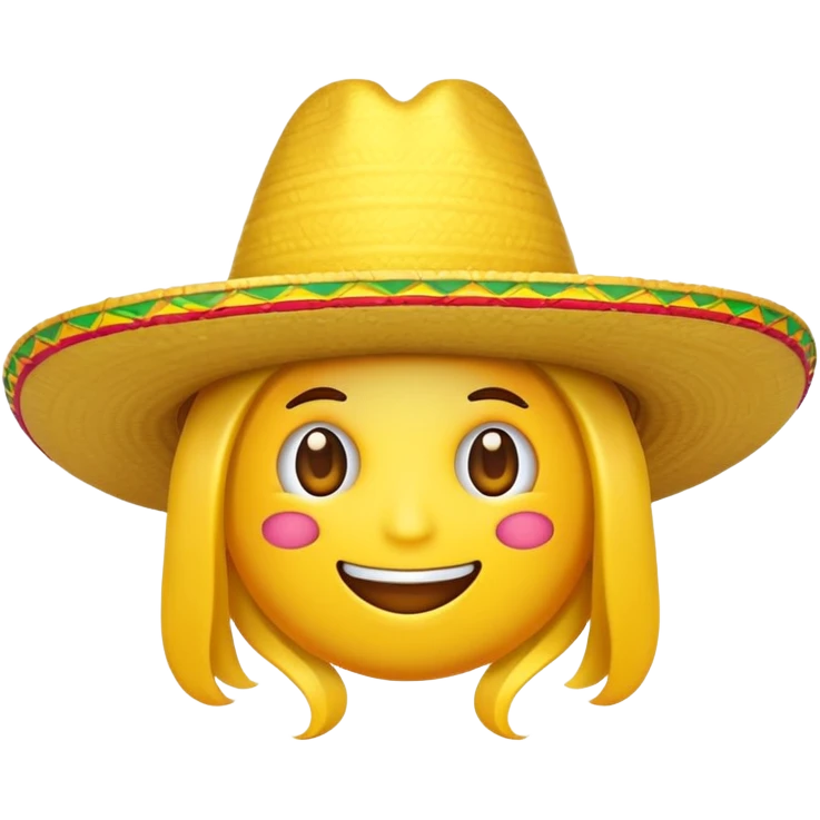 emoji with sombrero  emoji
