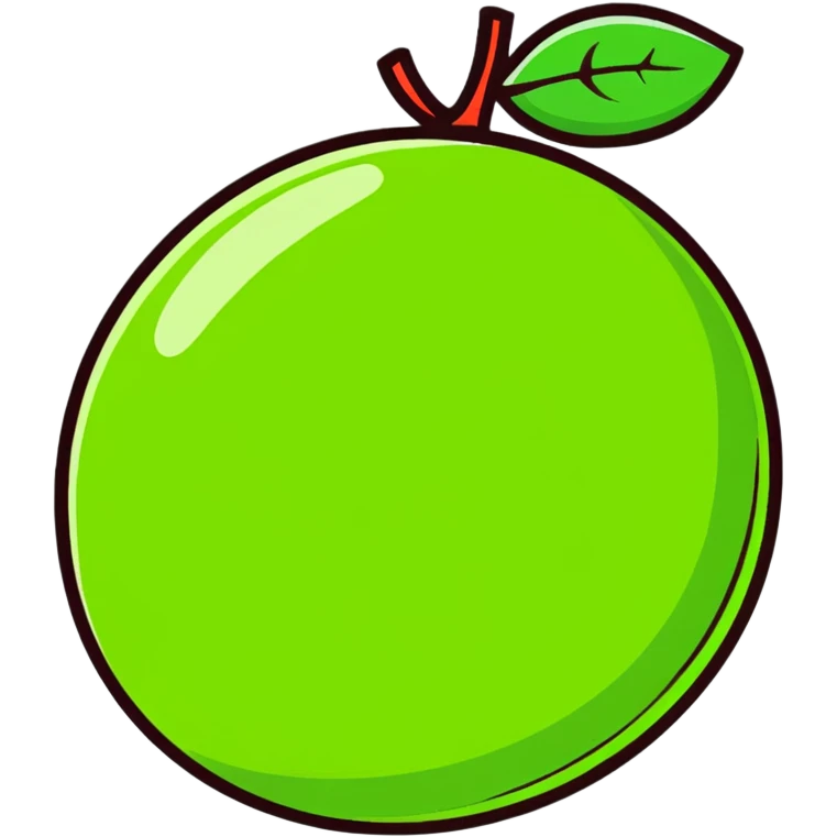 green grapefruit emoji