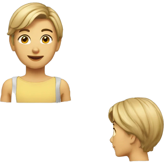 девушка говорит привет emoji