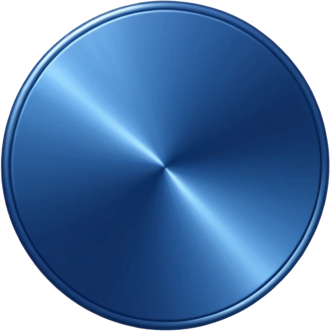 Navy blue disc emoji