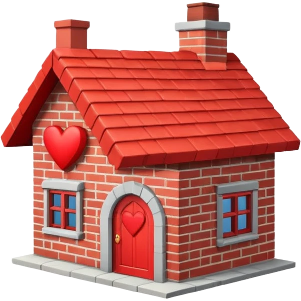 House with a heart emoji