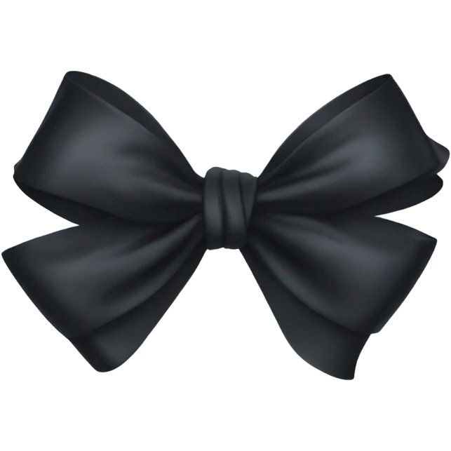 Black bow emoji
