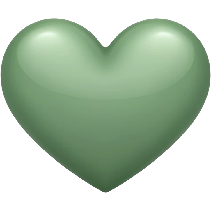Sage green heart emoji emoji