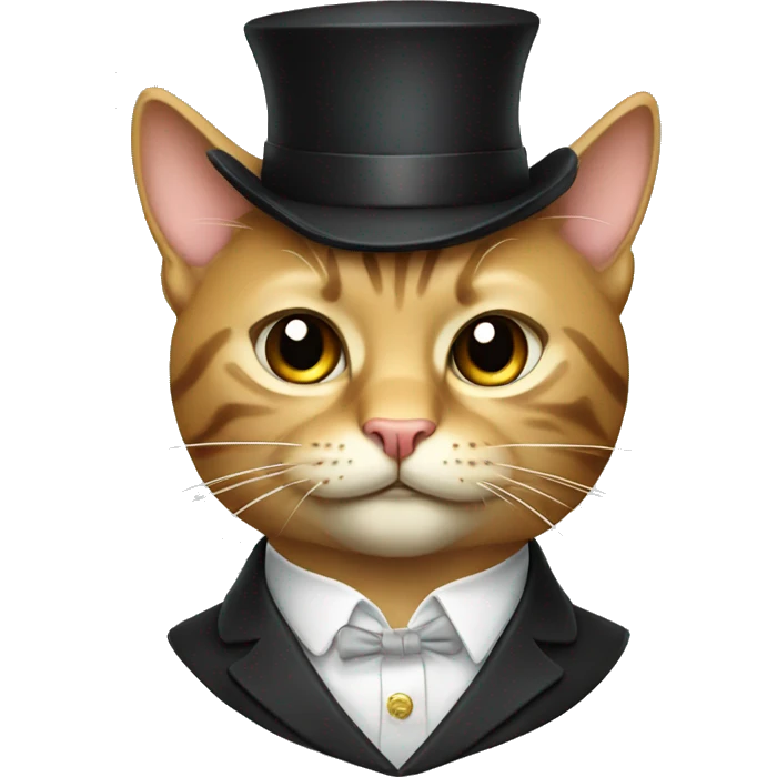 Rich cat emoji