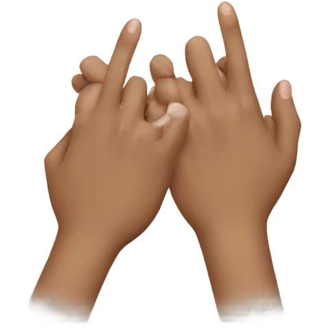 Hands kissing emoji