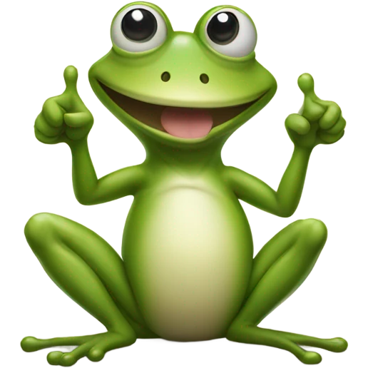 Frog giving a thumbs up emoji
