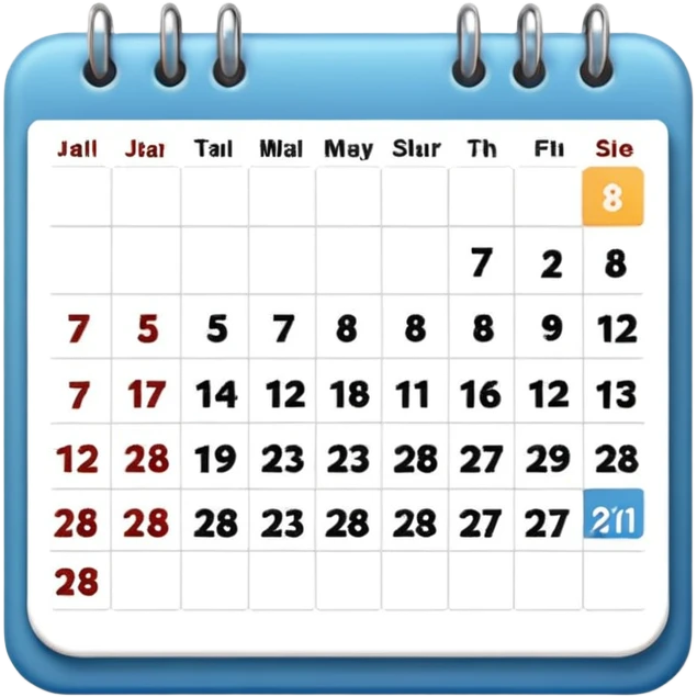 simple calendar without days  emoji