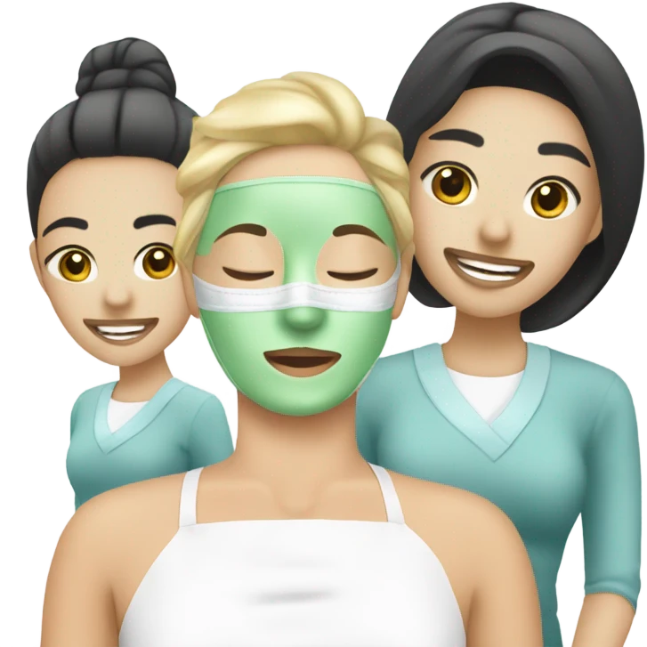 spa treatment at a cosmetologist emoji