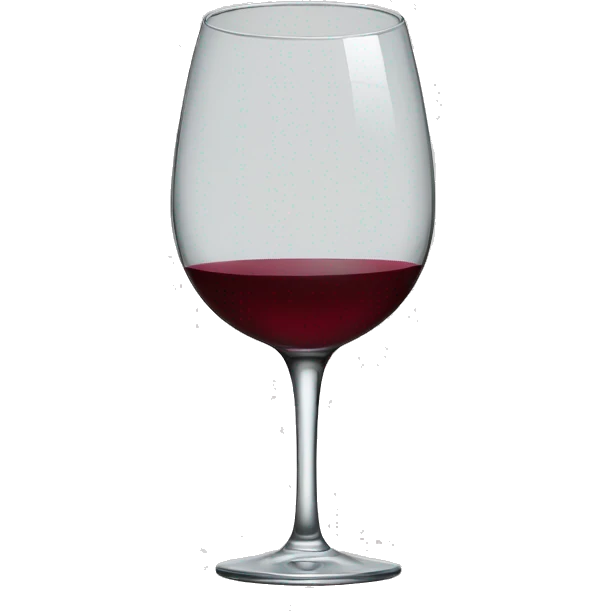 Empty wine glass emoji