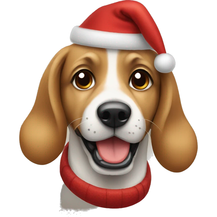 Christmas dog  emoji