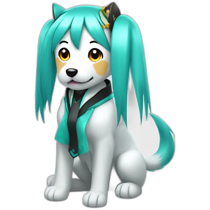 Hatsune Miku heat dogs emoji