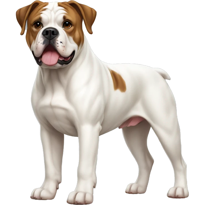 American Bulldog Dog Breed Full Body emoji