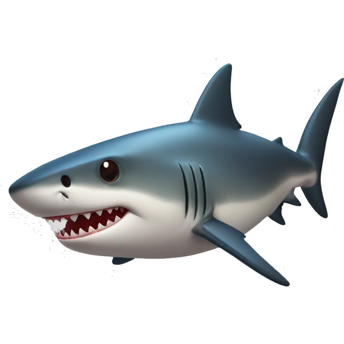 Red apple shark emoji