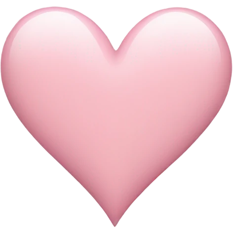 Aesthetic light pink heart  emoji