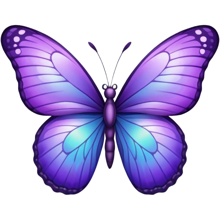 Purple butterfly emoji