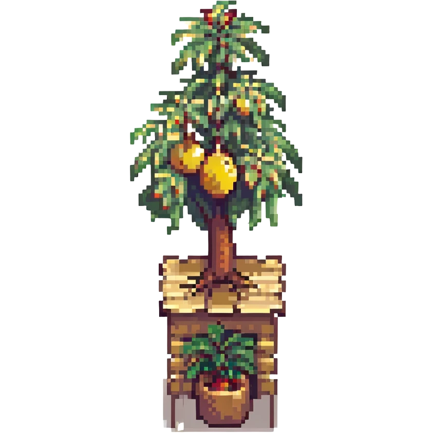 A light brown house from a barrio with a mango tree emoji