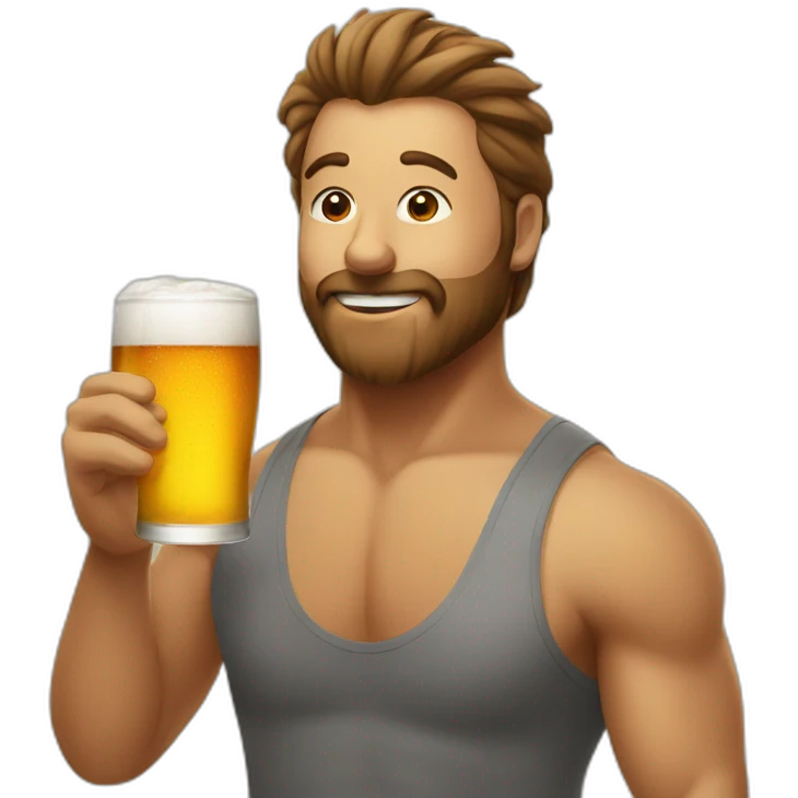 yoga drink beer emoji
