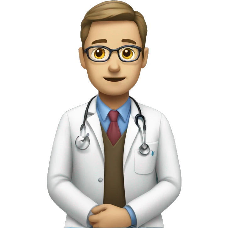 doctor listening to patient emoji