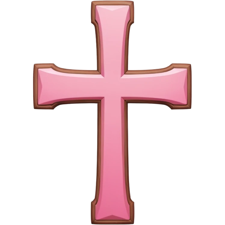 Pink cross emoji