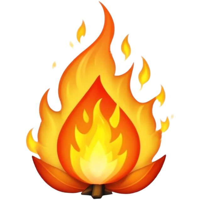 pouvoir ultime en feu emoji