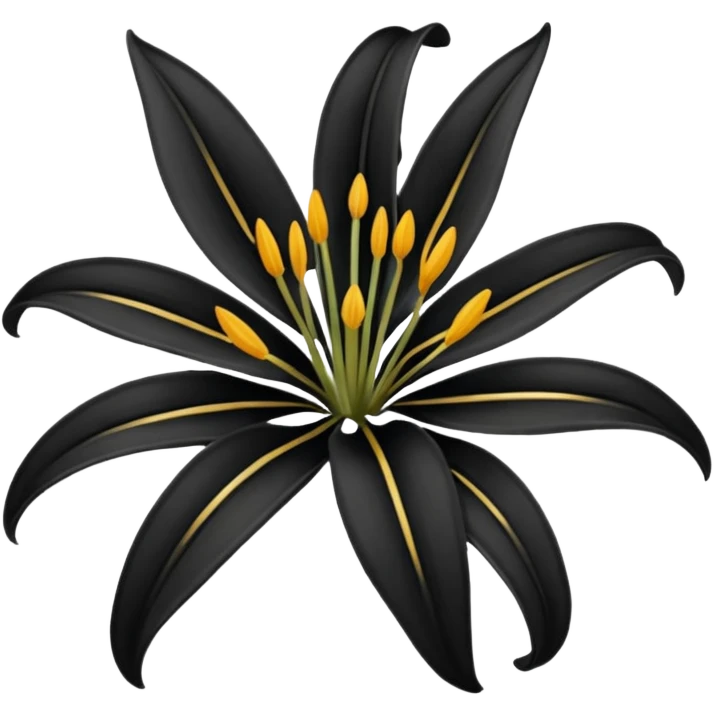 Black lily emoji