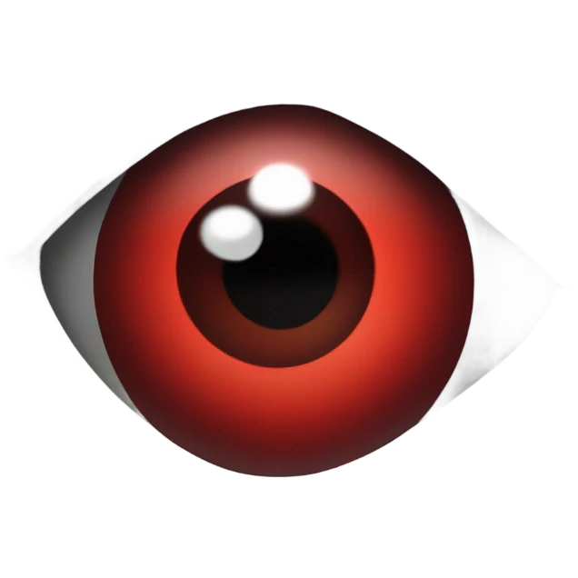 Red bloodshot eyes emoji
