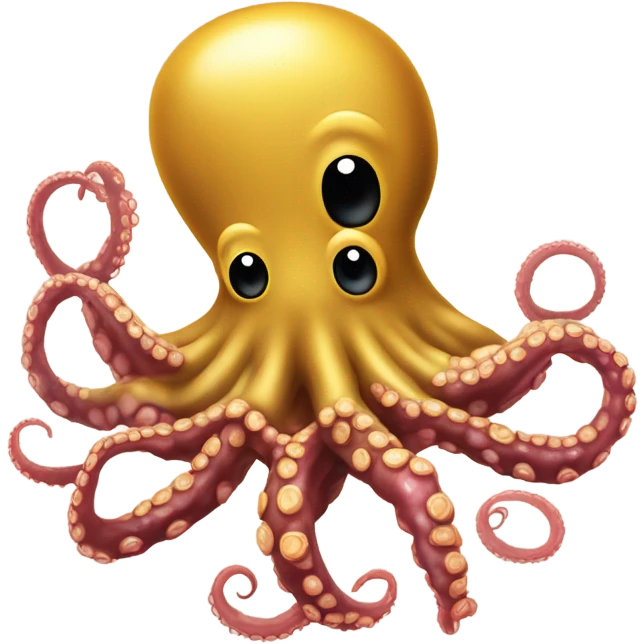 Pulpo comiendo un gofre emoji