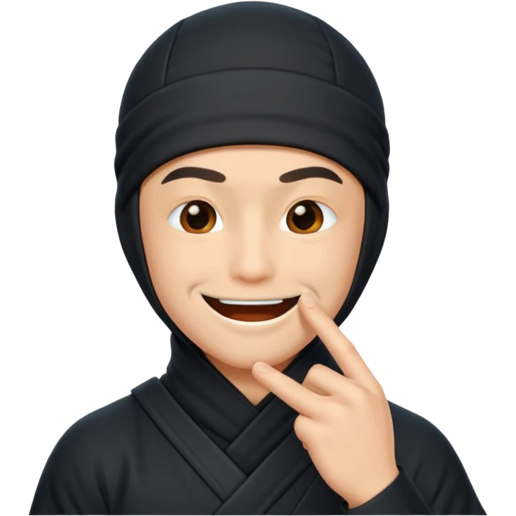 foto do Ninja ele mandando calar a boca emoji