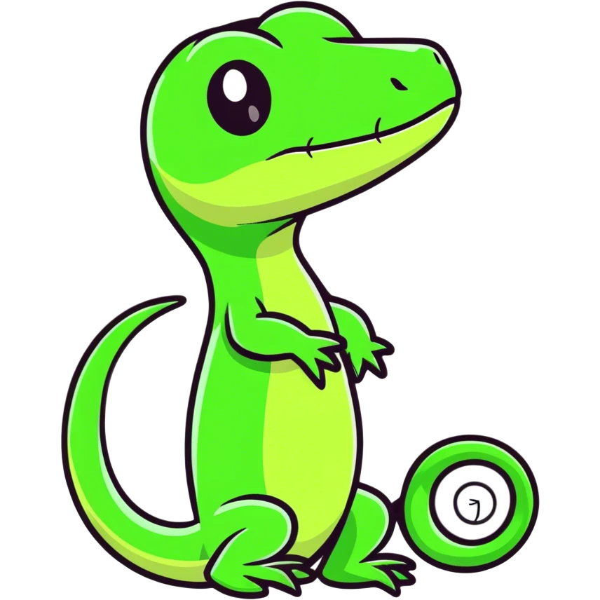 lizard with nose ring emoji