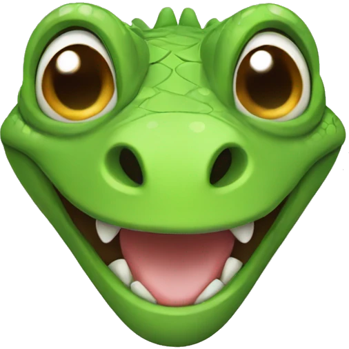 smiling lizard emoji