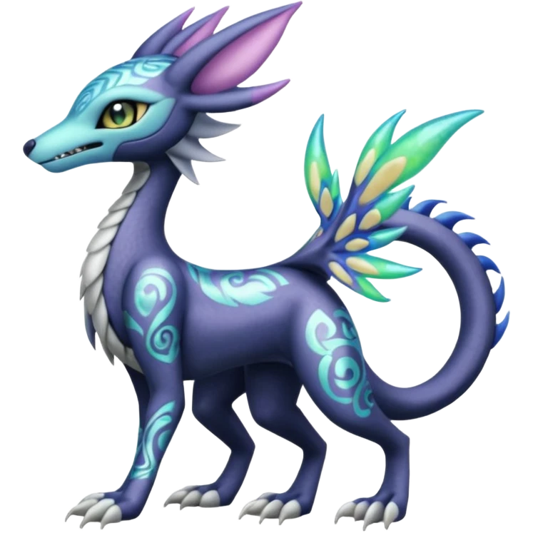 Badass edgy cool realistic Meloetta-Sergal-Cresselia-Palkia-Stitch-Fakémon-creature-hybrid emoji