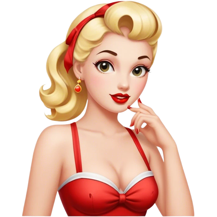 Pin up girl emoji