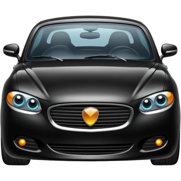 Black creata car emoji