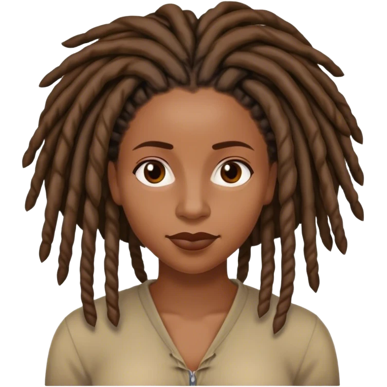 Black woman with locs on Netflix  emoji