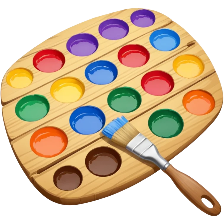 Palette with brush emoji