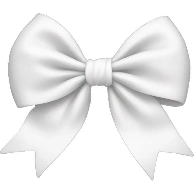 white bow emoji