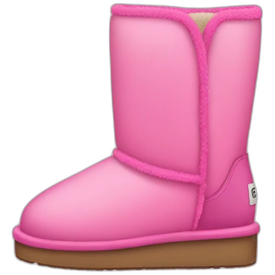 pink ugg boots emoji