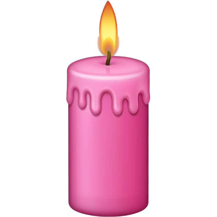 pink candle emoji