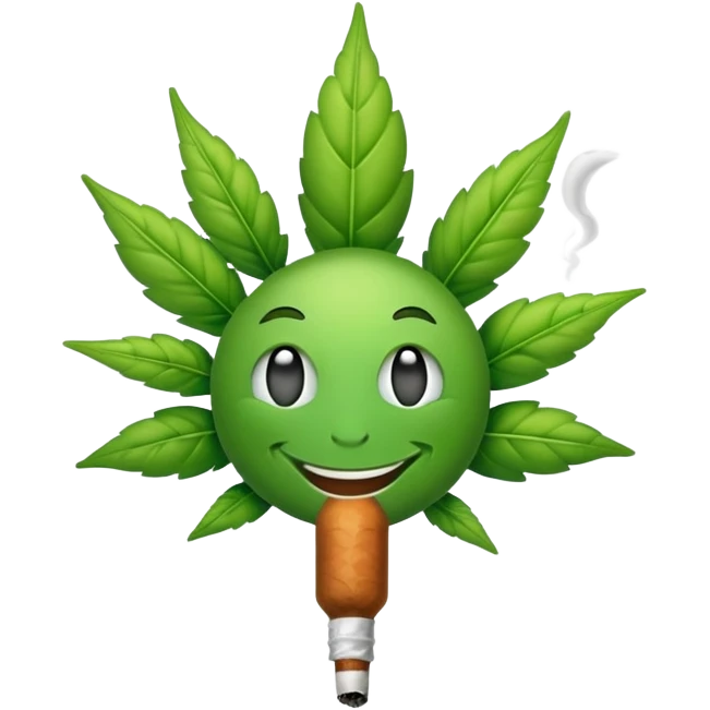 Emoji Smoking Weed emoji