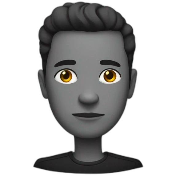 Un noir qui court emoji