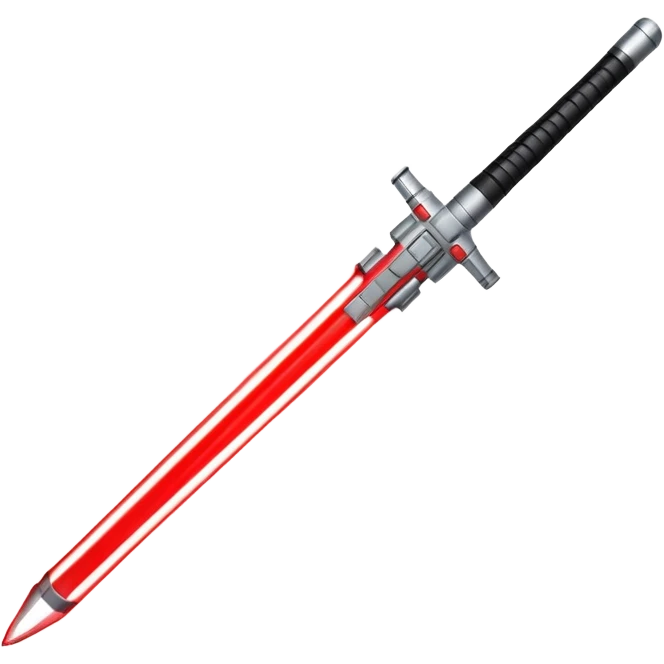 light saber with a red blade emoji