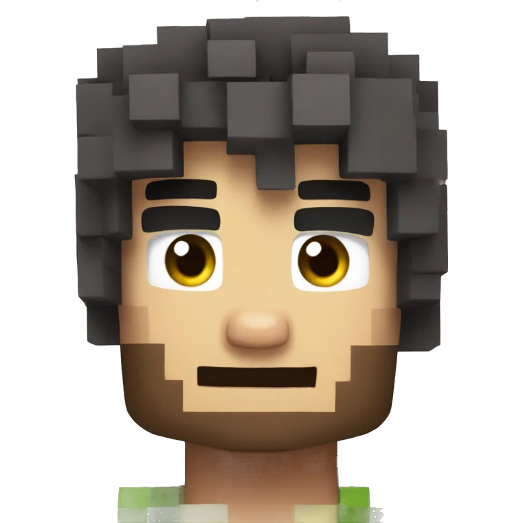 Crazy Minecraft guy emoji