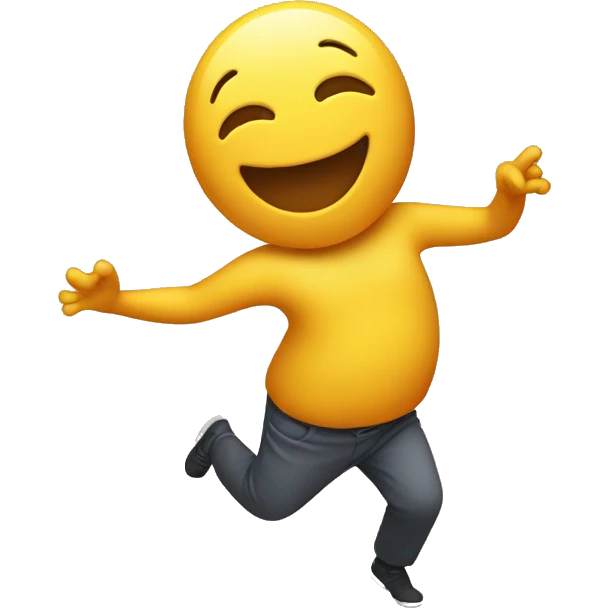 happy stomach dancing  emoji