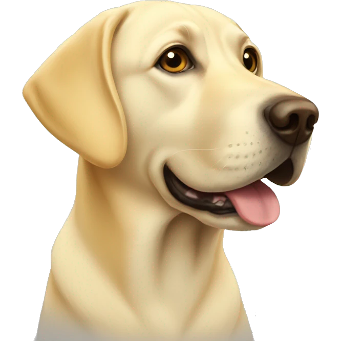 Yellow lab emoji