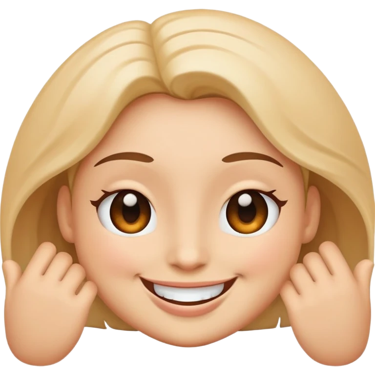 A happy face with boobs emoji