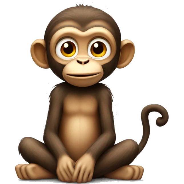sitting monkey emoji