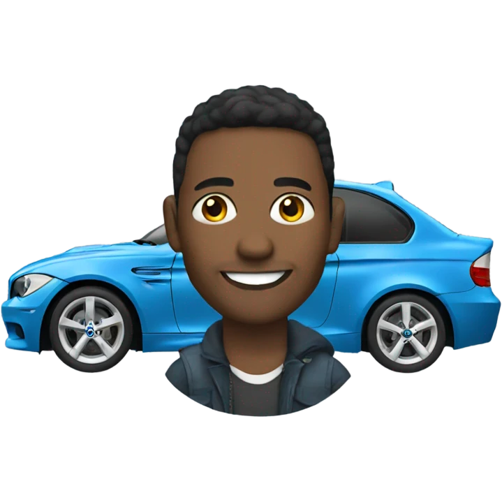 me in a bmw emoji