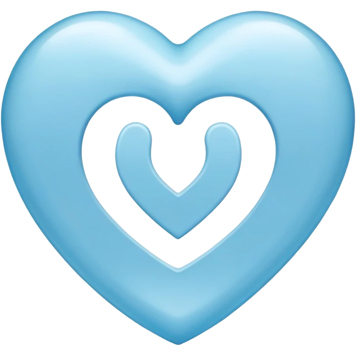 number ten inside a light blue heart emoji