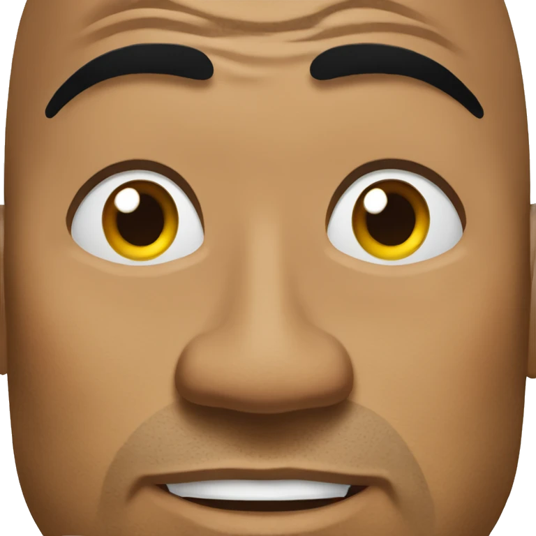 the rock one eyebrow lifted emoji