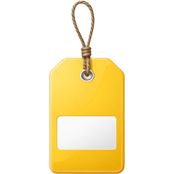  yellow Price tag emoji